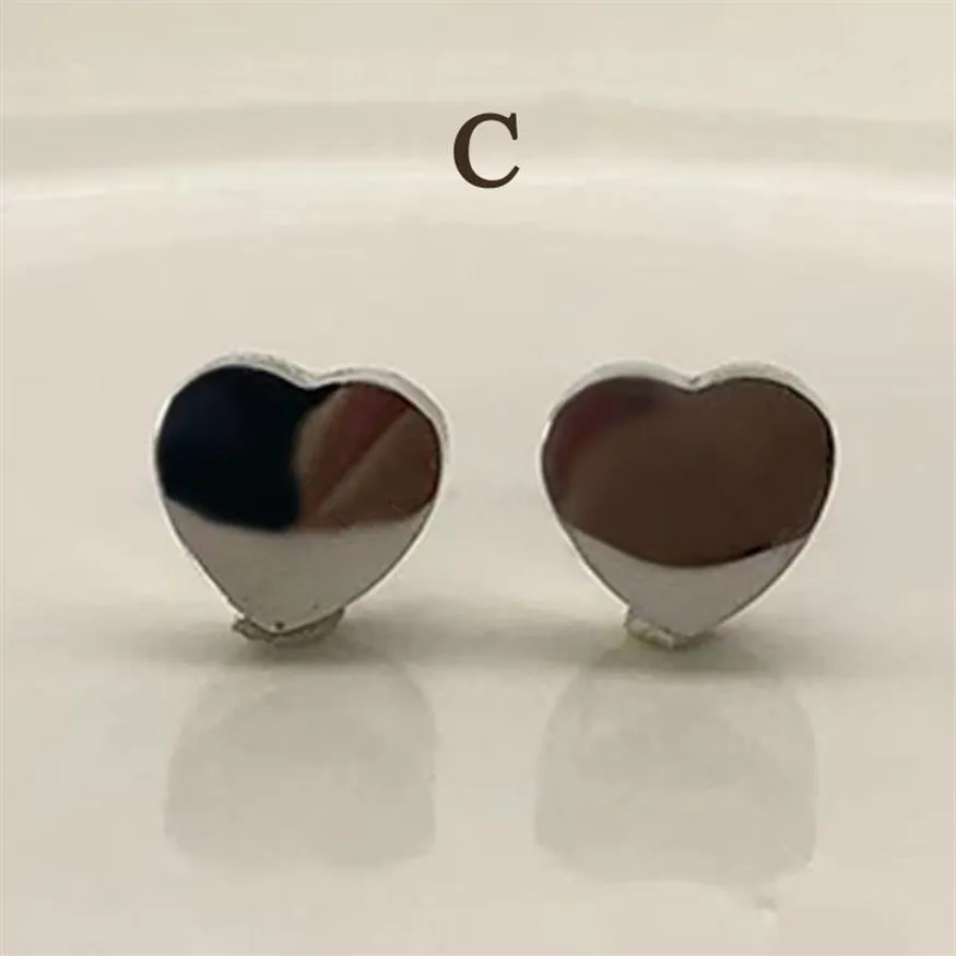 Pendiente de corazón de 10 mm para mujer, Perno prisionero de oro, bolsa de franela roja, Piercing grueso de acero inoxidable, joyería para el cuerpo, regalos, accesorios para mujer whol2628