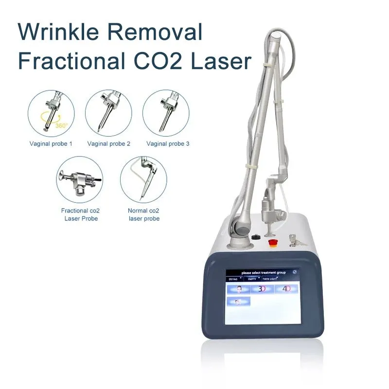 2024 mais recente corte de rejuvenescimento da pele laser co2 máquina fracionária área de ponto de forma múltipla renovação de rugas remoção de cicatriz acne teatment devic