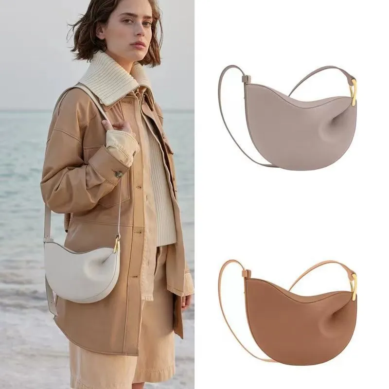 DHgate Leather Saddle Bag Single Shoulder Crossbody Armpit Bag for Men and Women Bags Luggage Accessories