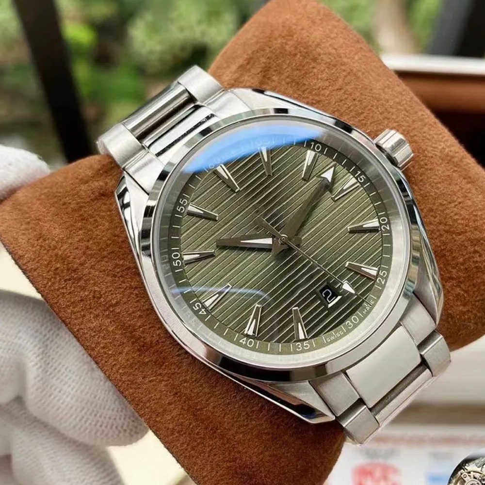 Erkek Sporları İçin Saatler Klasik Swatch Su geçirmez kol saatleri 41mm kronometre paslanmaz çelik mekanik otomatik moda saatleri