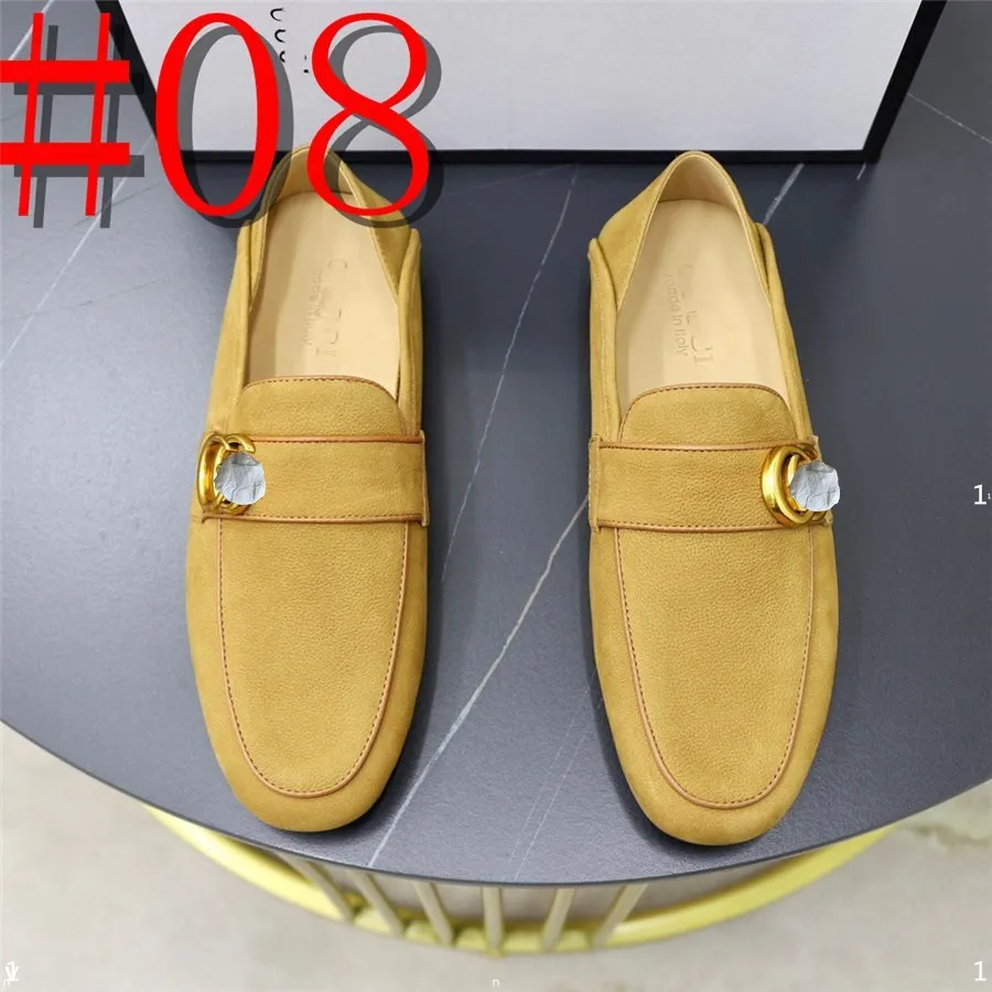 33 Model Men Men Mokasyna luksusowe marka butów jazdy imprezowe mokasyna biurowe mody męskie płaski poślizg na mokasinach duży rozmiar 38-46 Man Footear