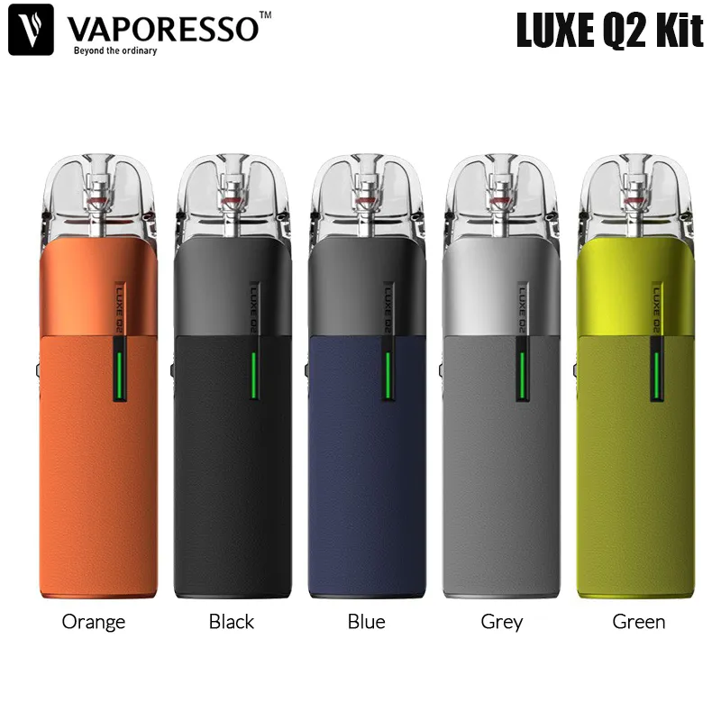 Kit d'origine Vaporesso LUXE Q2 batterie 1000mAh 3ml Pod en maille adapté LUXE Q MTL au vaporisateur de cigarette électronique RDL Vape