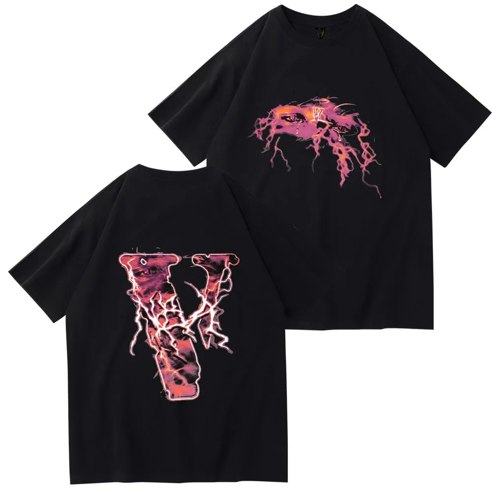 Vlone 22SS Designer Streetwear T Shirt Fashionable Summer Tee