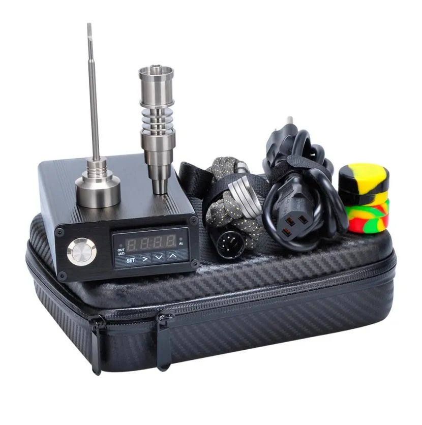 E Dab Nail Kit With Titanium Nail Vapor Wax Container Dry Herb