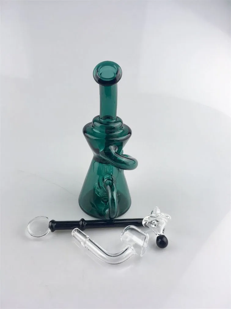 2017 New small backwater glass bong factory direct supply to accept personalized custom 14mm glass oil rigs stained glass