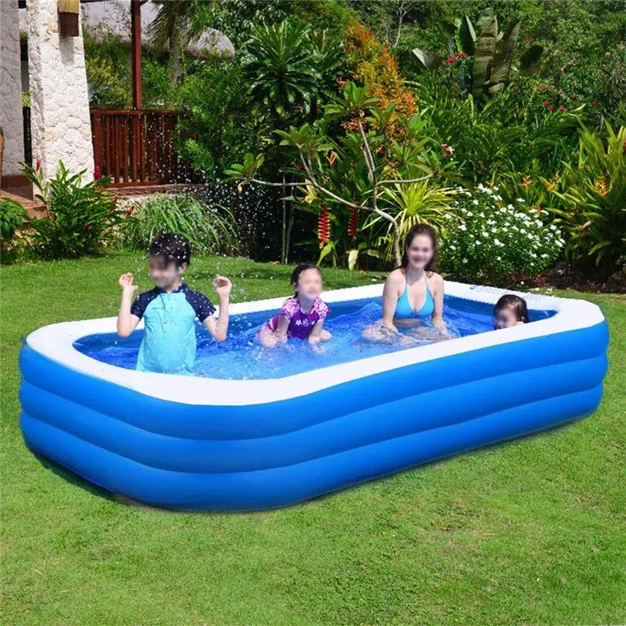 Nadmuchiwany rodzinny basen nad ziemią nadmuchite baseny dla dzieci dorosłych letnie przyjęcie wodne na zewnątrz park wodny 269K
