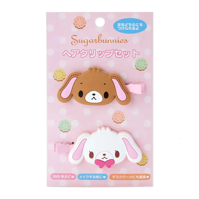 Hair Accessories Usahana Sugarbunnies Hair Clip Kawaii Hair Pins and Clips Hairclip Hairpin Cute Hair Accessories for Women Girls Kids Headwear 231129