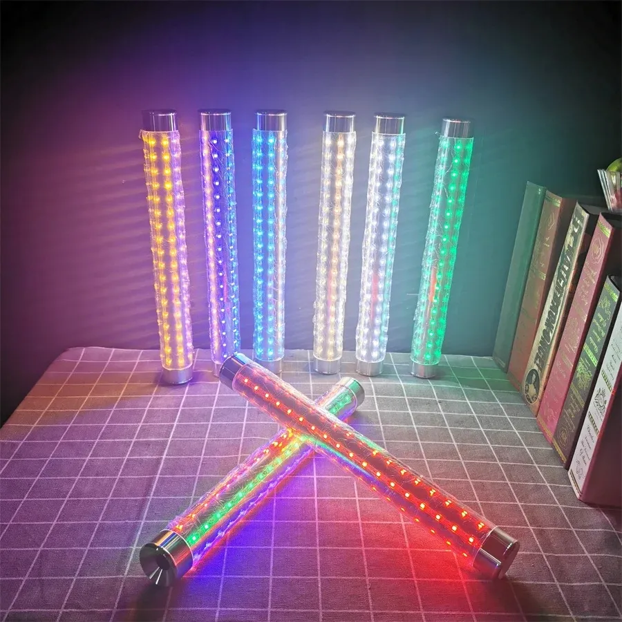 3 kleuren oplaadbare Flash Stick Champagne Bottle Service LED Strobe Baton LED Sparkler licht voor wijnpresentator Bar Club Decor