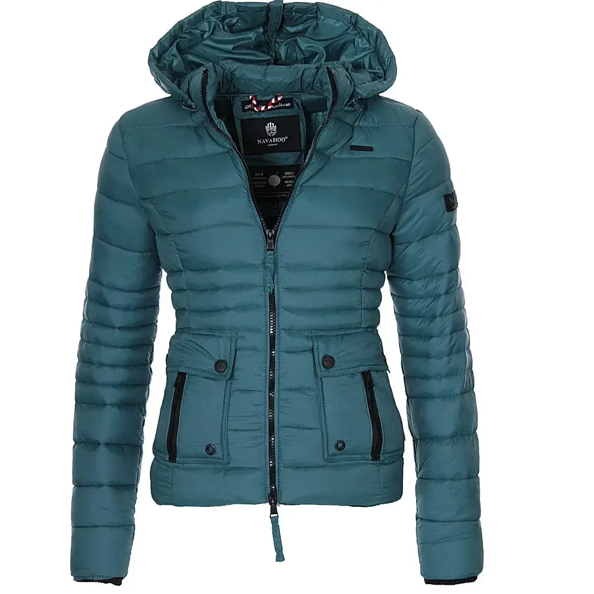 Женские пуховые парки, женское хлопковое пальто, осенне-зимняя тонкая куртка с капюшоном для однотонной одежды, куртки Casaco Feminino 231129