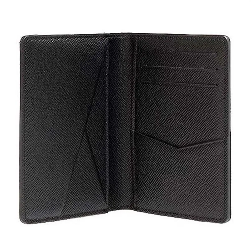 Shipmet N63143 Pocket Organizer Wallet Mens äkta läderplånböcker Korthållare ID Wallet Bi-Fold Påsar Högkvalitativ tunn kort345R