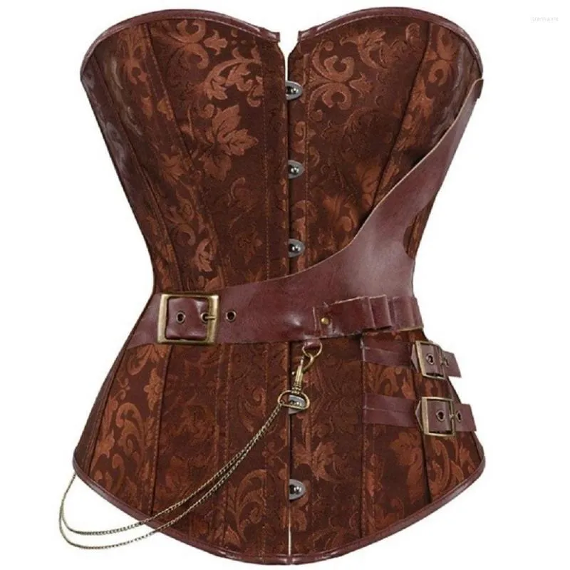 Damen Shapers Fashion Design 2 Farben Wahl Taillentrainer Brokat Gothic Mieder Sexy Bustier Steampunk Korsett Plus Größe S-6xl