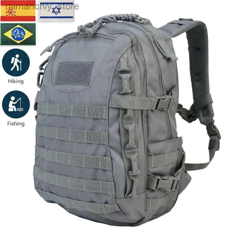 Outdoor Bags Camping Hiking Tactical Camouflage Man Military Army Mol Rucksack Outdoor Camping Trekking Hiking Hunting Climbing Bag Mochila Q231128