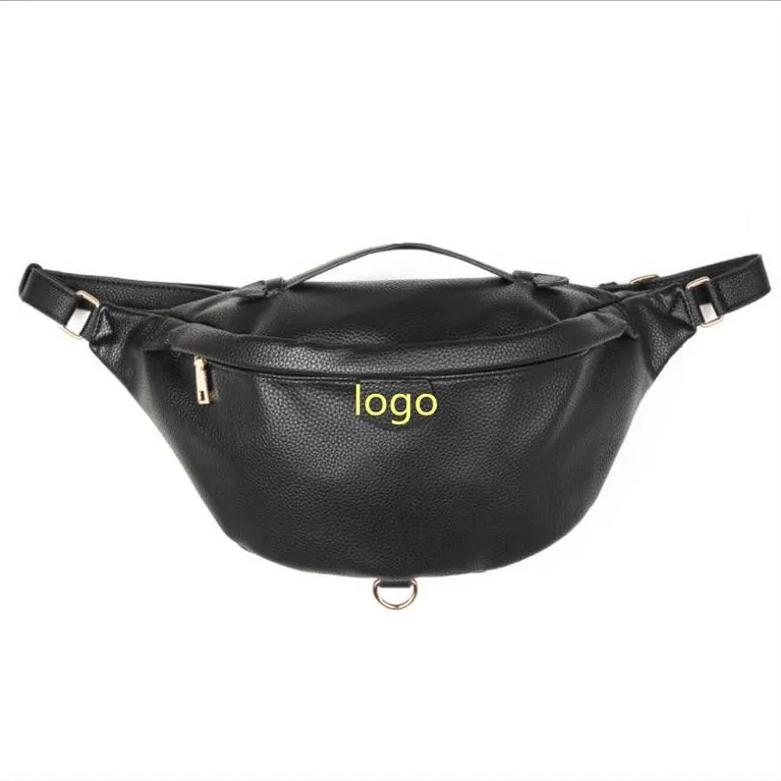 Top Quality Waist Bag Fashion Letters Embossed Waist Belt Bag Men Women pu Leather Waist Packs275x