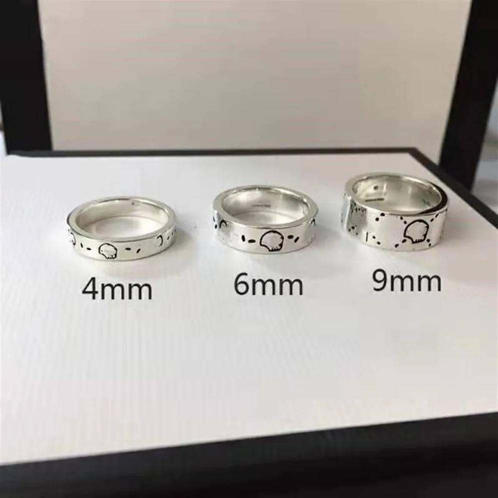 Echter Ring aus 925er Sterlingsilber für Männer und Frauen, klassische Mode, Totenkopf, Straßenliebhaber, Party-Geschenk, Schmuck, 226 r