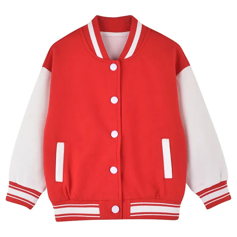 Vestes Veste pour enfants pour garçon veste de Baseball automne vêtements d'extérieur décontractés en vrac pour les filles 2-15 ans école unisexe infantile enfants vêtements 231129