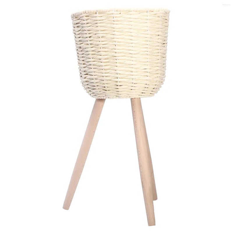 Decoratieve bloemen 1 st blom Bloempot binnen Tall Straw Straw Planter Display Rack