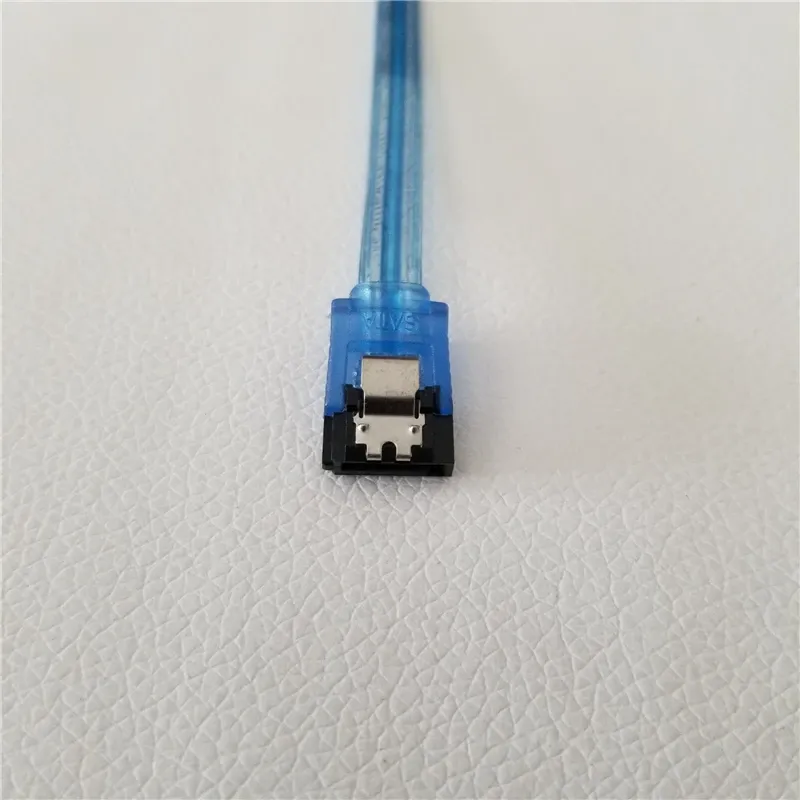 SATA 3.0 Dataförlängning Seriell kabel Pure koppar 8-kärnig skärmad för SSD-hårddisk 6 GB Blue 50cm