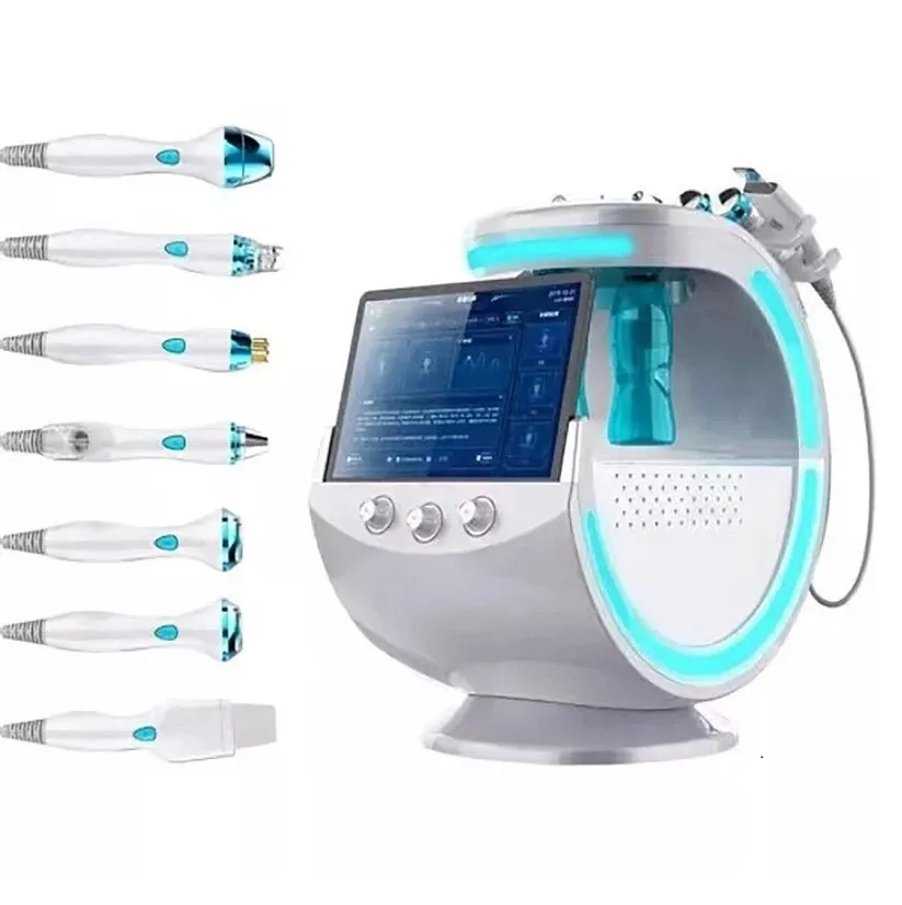 7 in 1 Hydro Beauty Dermabrasion Smart Ice Blue H2O2 Water Dermabrasion Oxygen Jet Care Analysis Machine