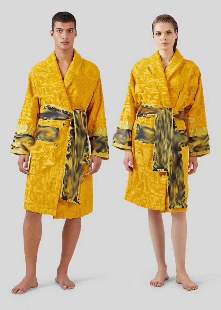 Heren Designer Luxe klassieke katoenen badjas heren dames merk nachtkleding kimono warme badjas home wear unisex badjassen