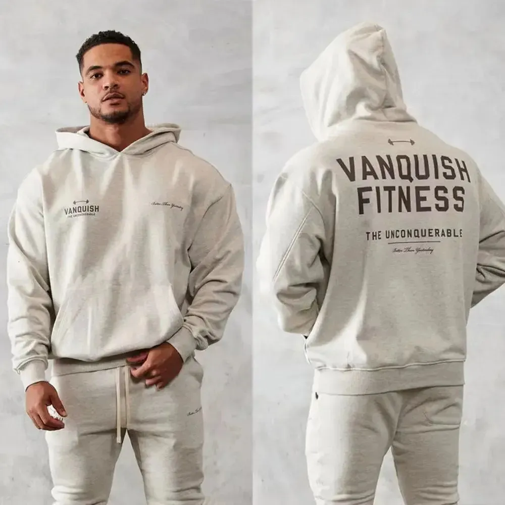 Heren Hoodies Sweatshirts Heren Oversized Pullover Hoodie Katoen Losse Sportkleding Joggers Gym Sport Fitness Hardlopen Trainingsjas Casual Modieus Sweatshirt 231129