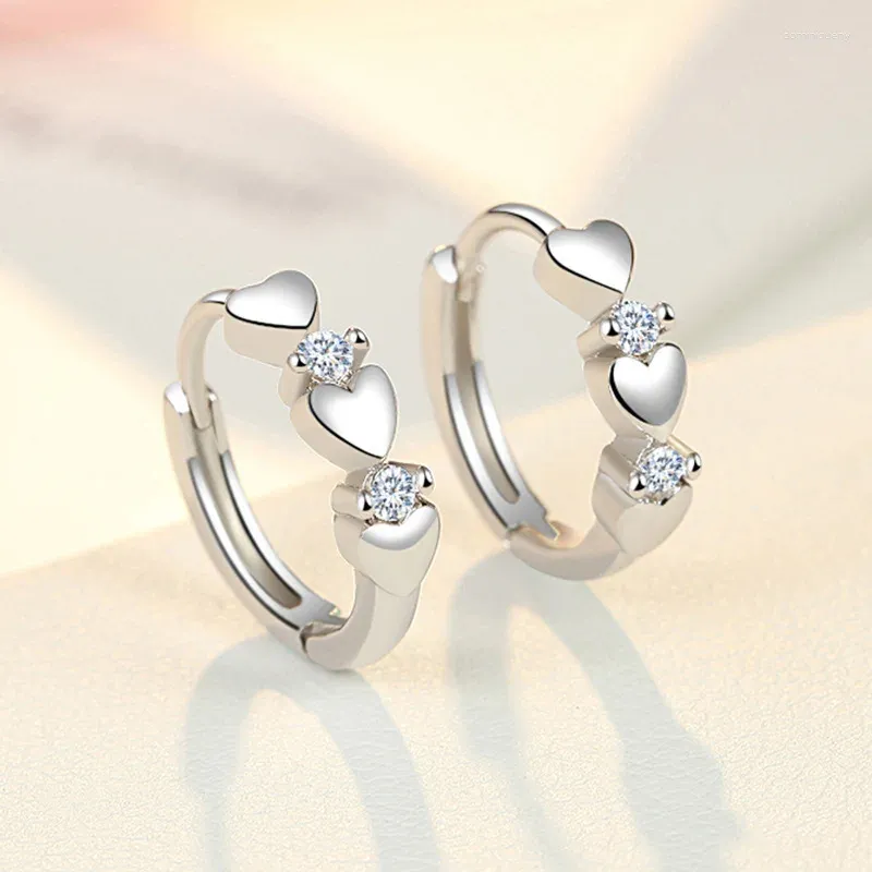 Brincos de garanhão moda coração de cristal para mulheres gril crianças bijuterias pendientes mujer moda eh1343