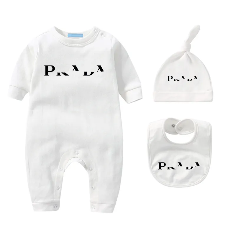 Designer Recém-nascido Infantil Bodysuit P Designers Bebê Macacão Conjuntos de Roupas 100% Algodão Romper Boy Girl Roupas Crianças Onesies Macacões CXD2311301