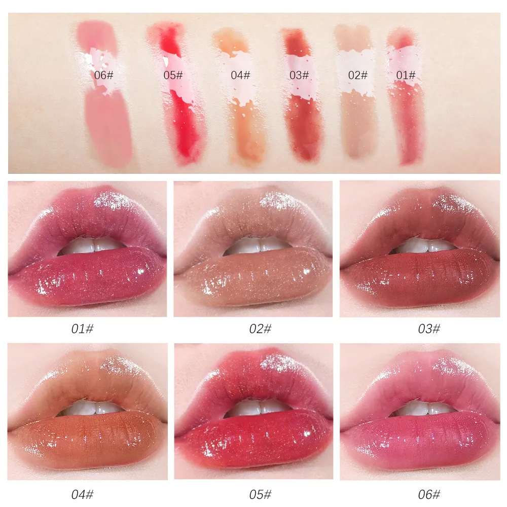 IBCCCNDC genomskinlig läppstift Naturlig plumping Lip Plumping Moisturizer Nourished Lip Balms for Women Girls