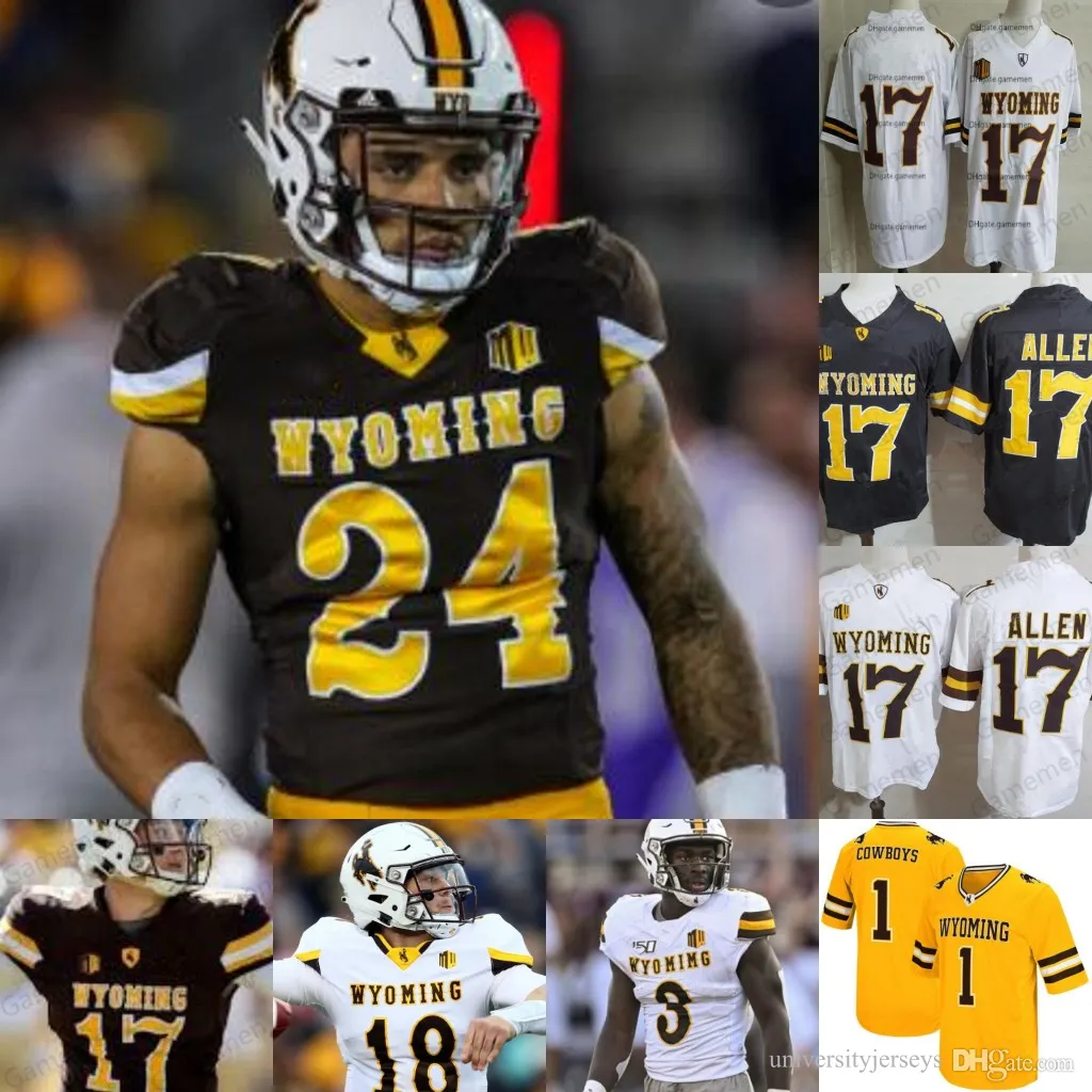 Benutzerdefiniertes Wyoming Football Jersey College Garrett Crall Austin Conway Raghib Ismail Jr.Sean Chambers Charles Hicks Isaiah Neyor Herren Damen Jugend