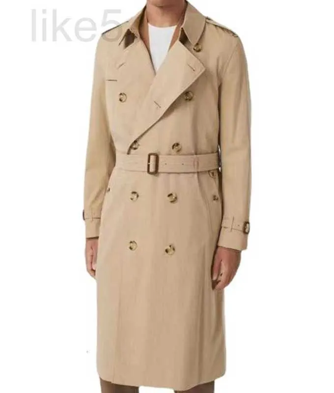 Women's Trench Coat Designer Spring and Autumn 2023 Ny Long British Style Casual Double Breasted Men's Coat 41ix