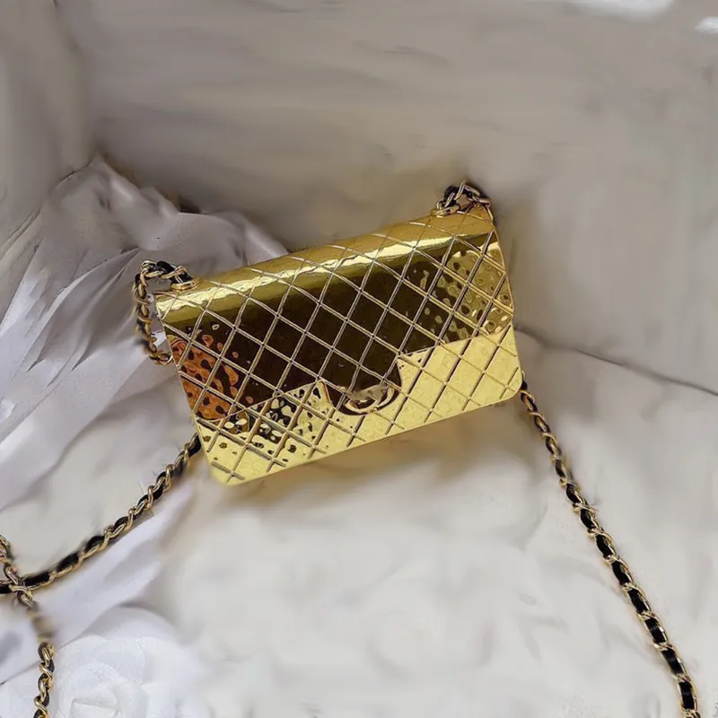 Stylish Womens Dinner Bag Gold Silver Silver Hardware Metal Shoulder Bag Matelasse Chain Crossbody Bag Dress Bags Luxury Handbag Classic Birthday Party Casual Box Sacoche