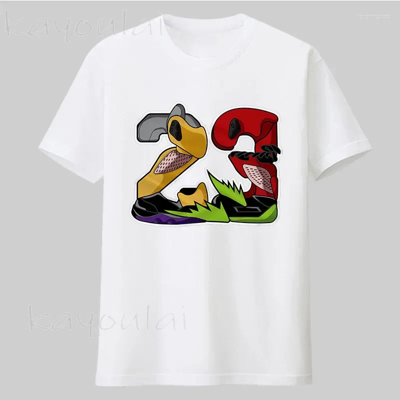 Heren T-shirts Groothandel Nummer 23 Air 13 Retro Sneaker Streetwear Unisex T-shirt Mannen 100 Katoen Goede Kwaliteit Custom Printing tops