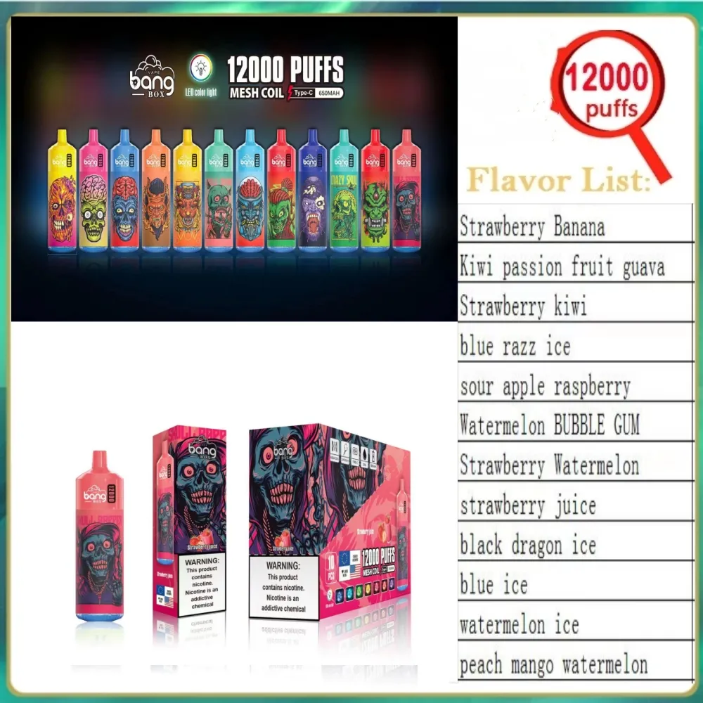 Fornitura Bang Box 12000 Puff 12000 Sbuffi Sigaretta Elettronica