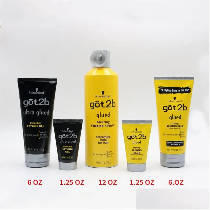 ヘアスプレーGOT2B接着スプレーレースティントフロントウィッグ接着剤GOT2BE ZEヘアエッジコントロールゲルパーフェクトヘアラインスタイリングスムーズなフリジードロップDHTKQ