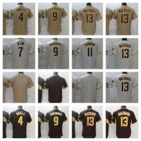 13 Manny Machado Baseball Jersey 9 Jake Cronenworth 11 Yu Darvish 4 Blake Snell 7 Ha-Seong Kim 2022 New Jerseys Men Women Youth Size S--XXXL