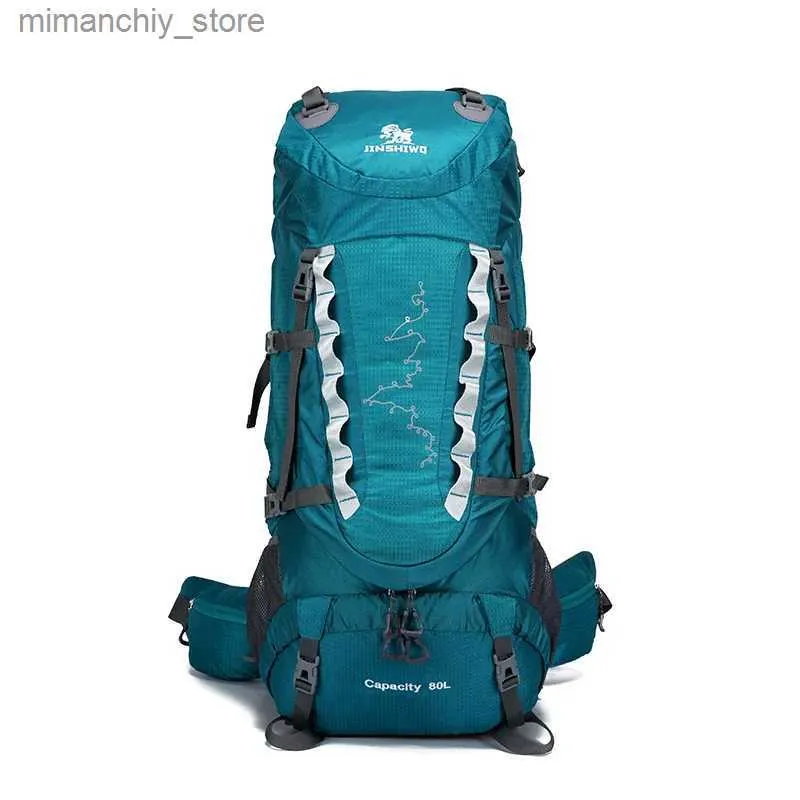 Outdoor Bags Camping Hiking Backpacks 80L Lifting bracket Outdoor Bag Backpack Nylon superlight Sport Travel Bag Aluminum alloy waterproof Q231130