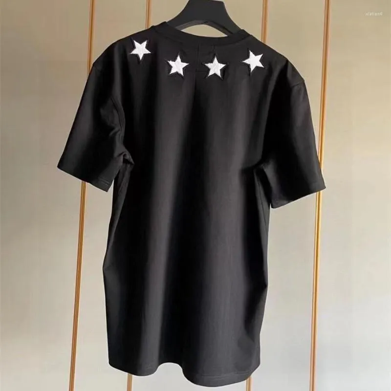 Men's T Shirts Fashion Women's Brand High-end T-shirt Original Pentagram Print Design Luxury Men's Tops High Quality Famous Unisex