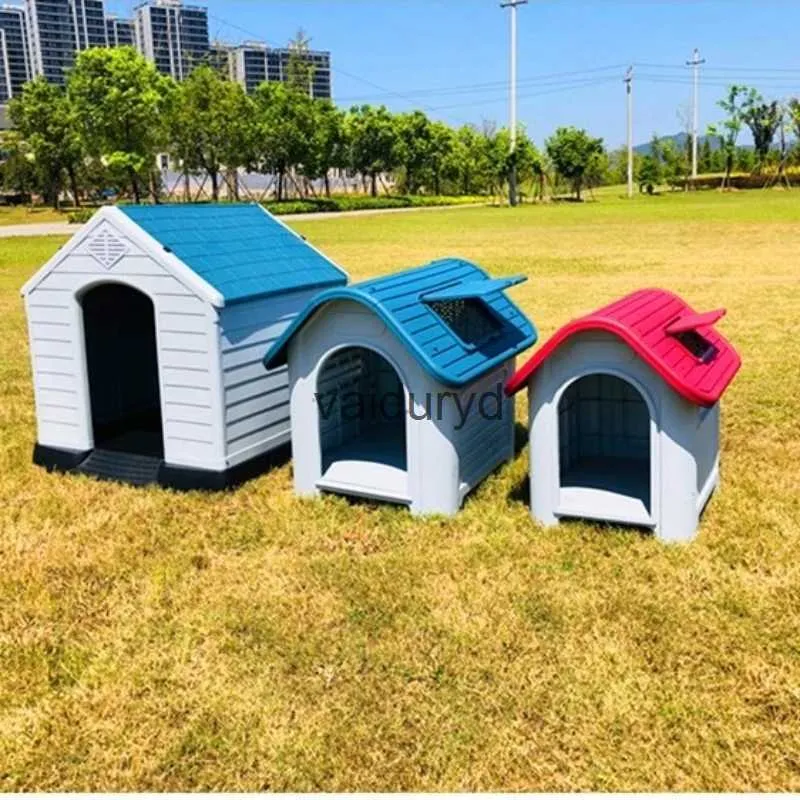 kennels pens Waterproof Large Dog House Kennel Accessories Camping Outdoor Crate Fence Perros Para Exterior Pets Products YN50DHvaiduryd