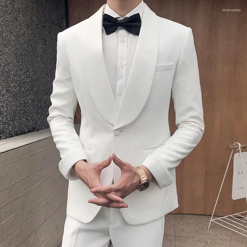 Men's Suits Classic Fit Wedding Tuxedo Suit for Men Christmas Outfit Sport  Coat Dress Vest Pants Set XS Ivory White at  Men's Clothing store