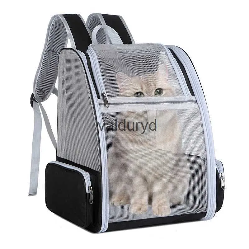 Cat Carriers Crates Hus Portable Foldbar Travel Bag Breatable Space Capsule Expendable Carrier Pet Ryggsäckhund för leveranservaiduryd