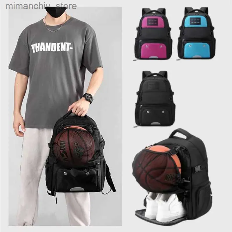 Outdoor-Taschen, Basketball-Rucksack, wasserdichter Sport-Rucksack, Outdoor-Fußball-Tasche, große Kapazität, Studenten-Rucksack mit separatem Schuhfach, Q231130