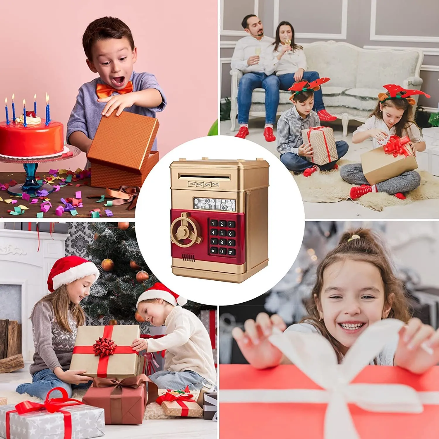 Artículos Novedosos, Contraseña Electrónica, Caja De Dinero, Código,  Cerradura De Llave, Hucha, Monedas Automáticas, Contador De Ahorro De  Efectivo, Mini Caja Fuerte, Regalo Para Niños 230428 De 27,15 €