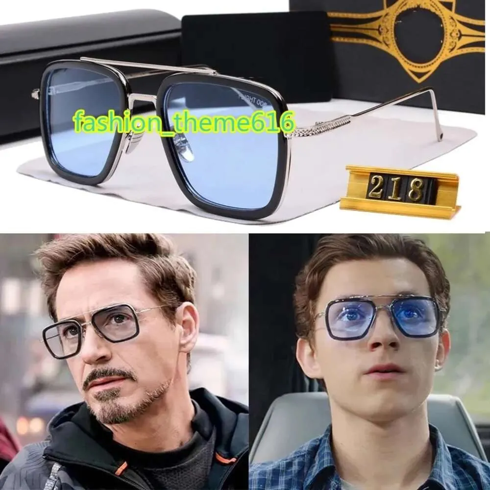 Nouveau DITA FLIGHT 006 Tony Stark Iron Style classique unisexe lunettes de soleil hommes carré luxe Design rétro hommes femmes lunettes en métal lunettes avec étui