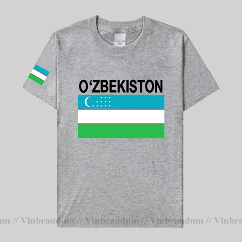 Heren t shirts oezbekistan oezbekistani shirt nation team t-shirt mannen vrouwen tops t-shirt kleding tee streetwear country uzb