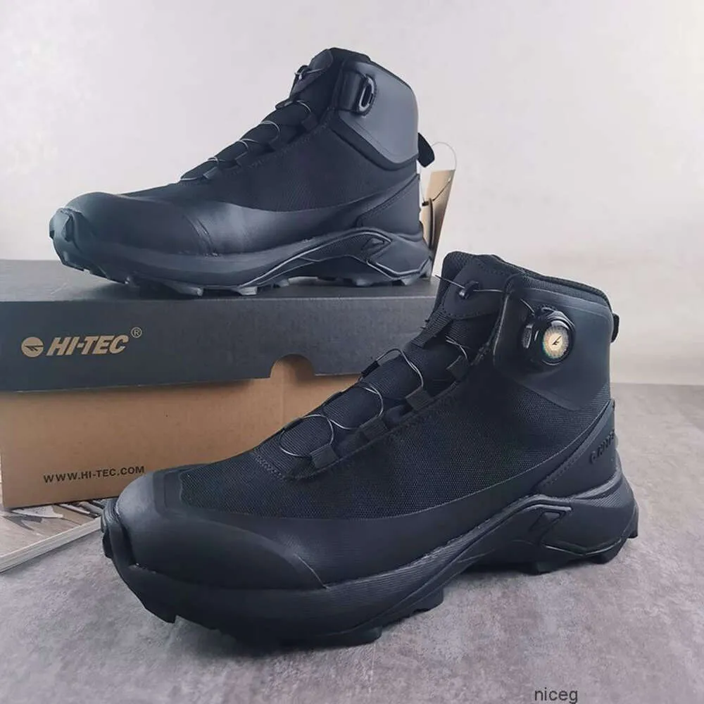 Chaussures de randonnée de créateurs en plein air Hi-Tecs UK Haitai Home  retire le cabinet hiver chaussures hautes imperméables antidérapantes