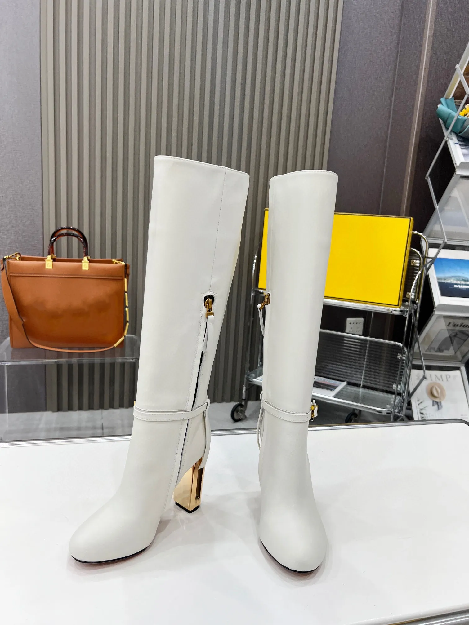 Belt thigh high boots plus best sale size