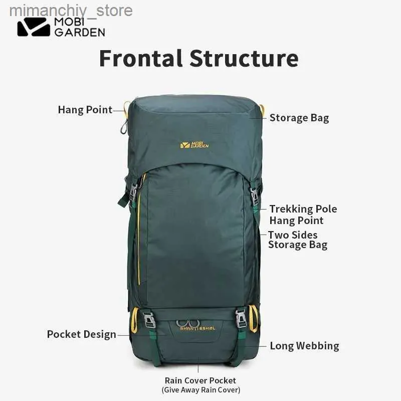 MOBI GARDEN 65 12L Hiking Backpack Waterproof Oxford Cloth Hype Backpack Sports Direct With Large Capacity And Free Rain Cover For Outdoor Adventures From Mimanchiy 51.32 DHgate.Com