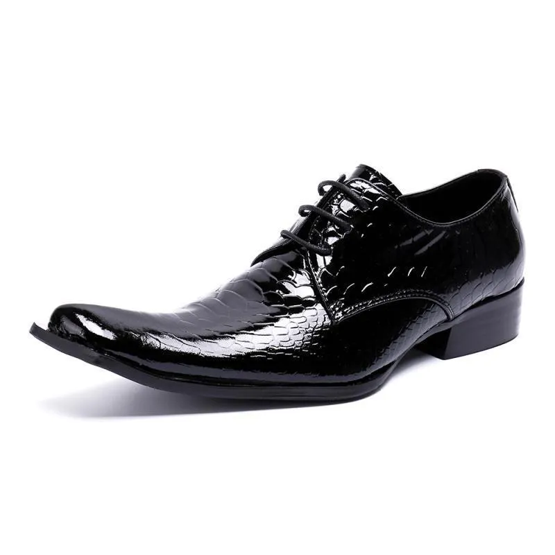 Dress Shoes 2023 Trending Italiaanse mode handgemaakte heren krokodil leren zakelijke pak mannen schoen zapatos mujer cadeaus