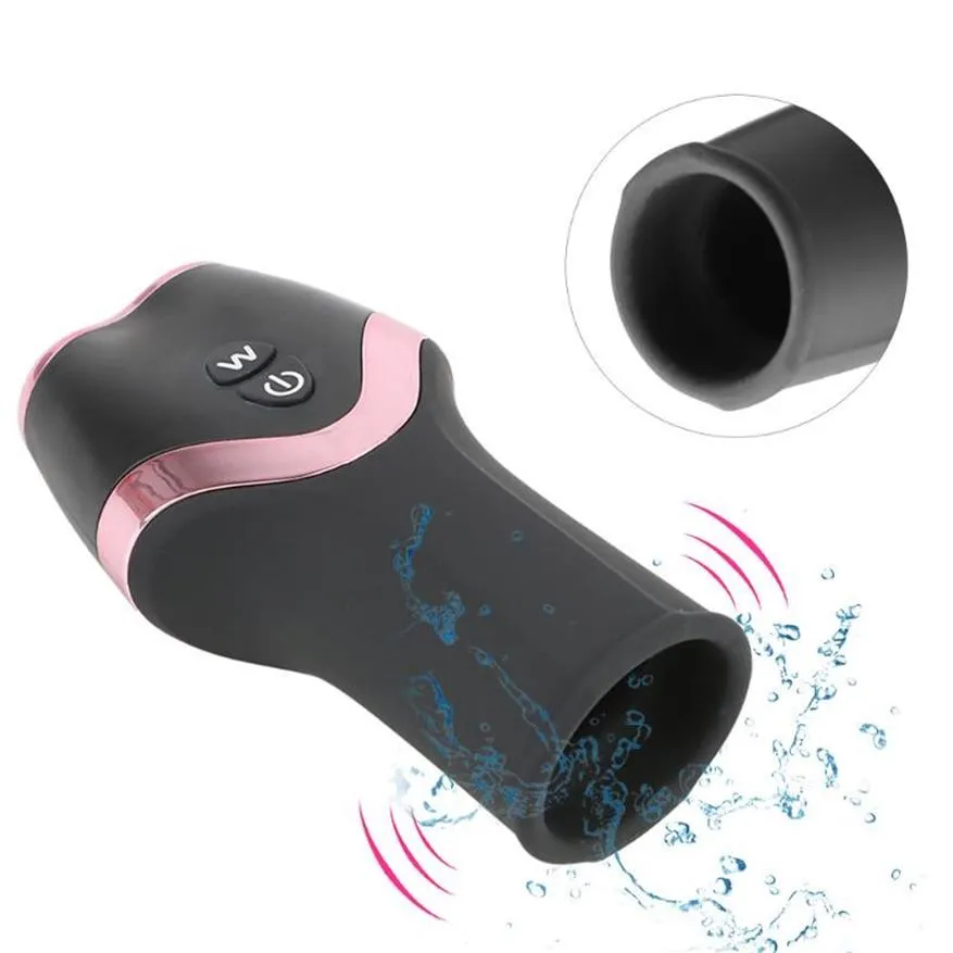 Upgrade Motor Male Blowjob Training Cup with 12 Vibration Modes Increase Endurance Satisfy Her Sexual Desire Extend Passion Time282Y