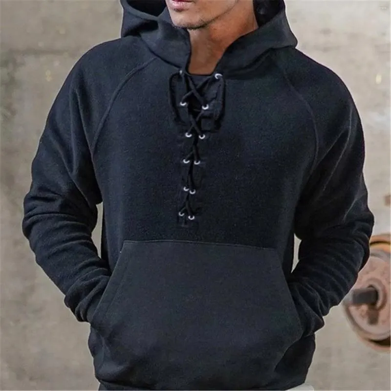 Sweats à capuche pour hommes Sweat à capuche Noir Vin Gris foncé Sweat-shirt isolé à capuche Hommes Haut court pour Mans Medium