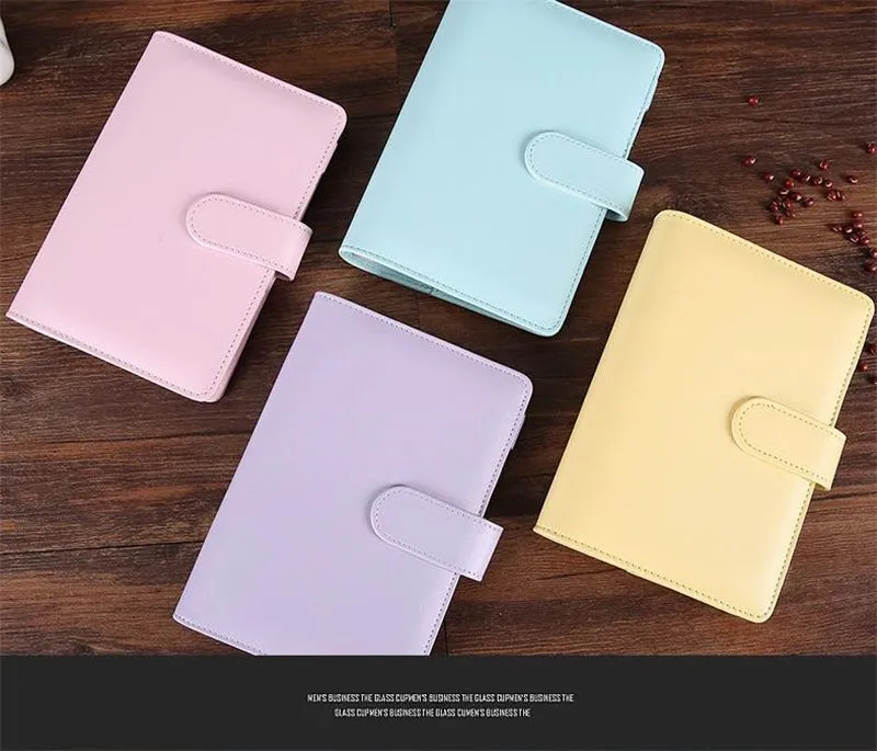 12 Styles Aful Creative Macarons Binder Notepads Shell Loose-leaf Hand Ledger Diary Stationery Cover Gifts Office Supplies
